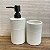 Kit Banheiro Bancada Cerâmica Branco Fosco Dolce Home 2pçs - Imagem 5