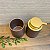 Kit Banheiro Bancada Cerâmica Rose Com Dourado Dolce Home 2pçs - Imagem 7