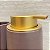 Kit Banheiro Bancada Cerâmica Rose Com Dourado Dolce Home 2pçs - Imagem 4
