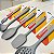 Kit Conjunto Utensílios Silicone Cinza Grey Mimo 5pçs - Imagem 3