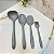 Kit Conjunto Utensílios Silicone Cinza Grey Mimo 4pçs - Imagem 8