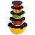 Kit Pote Vidro Tigelas Com Tampa Dolce Home - Imagem 1