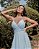 VESTIDO BEATRIZ FRANZIDO BUSTO - AZUL SERENITY - Imagem 2