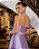 VESTIDO FESTA GLAM DECOTE OMBRO A OMBRO ZIBELINE - LAVANDA - Imagem 2