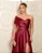 VESTIDO FESTA GLAM DECOTE OMBRO A OMBRO ZIBELINE - MARSALA - Imagem 2