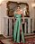 VESTIDO FESTA GLAM DECOTE OMBRO A OMBRO ZIBELINE - VERDE OLIVA - Imagem 1