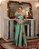 VESTIDO FESTA GLAM DECOTE OMBRO A OMBRO ZIBELINE - VERDE OLIVA - Imagem 2