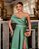 VESTIDO FESTA GLAM DECOTE OMBRO A OMBRO ZIBELINE - VERDE OLIVA - Imagem 3