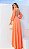 VESTIDO CREPE DETALHE ABERTURAS CLOSET DELUXE - LARANJA - Imagem 2