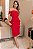 VESTIDO MIDI DETALHE UM OMBRO SAMARA - VERMELHO - Imagem 1