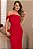 VESTIDO MIDI DETALHE UM OMBRO SAMARA - VERMELHO - Imagem 2