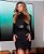 VESTIDO DE MALHA COM PLUMAS CLOSET DELUXE - PRETO - Imagem 2