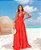 VESTIDO LONGO BABADOS COSTAS ABERTAS CLOSET DELUXE - VERMELHO - Imagem 1