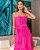 VESTIDO LONGO PLISSADO BUSTO - PINK - Imagem 2