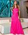 VESTIDO LONGO PLISSADO BUSTO - PINK - Imagem 1