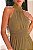 VESTIDO TULUM GOLA ALTA TULE - VERDE OLIVA - Imagem 5