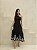 VESTIDO CAROLINE BORDADO BARRA - PRETO - Imagem 1