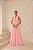 VESTIDO BRUXELAS LONGO CALDA NAS COSTAS - ROSA - Imagem 1