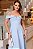 VESTIDO MIDI OMBRO A OMBRO COM ALÇA SANDRA - AZUL CLARO - Imagem 2
