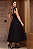 VESTIDO KATIA LONGUETE COM ALÇA E LAÇOS - PRETO - Imagem 3