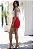 SHORT SAIA JADE COM BOTÕES E LAPELA - VERMELHO - Imagem 3