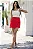 SHORT SAIA JADE COM BOTÕES E LAPELA - VERMELHO - Imagem 4