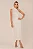 VESTIDO MISS MISSES CANELADO GOLA ALTA TRANSPASSADA - OFF WHITE - Imagem 3