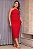 VESTIDO SANDRA MIDI VAZADO NAS LATERAIS - VERMELHO - Imagem 1