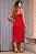 VESTIDO SANDRA MIDI VAZADO NAS LATERAIS - VERMELHO - Imagem 2
