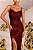 VESTIDO PAETÊ LONGO FENDA CRISTAL - MARSALA - Imagem 5