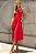 VESTIDO MIDI AMANDA DETALHE VAZADO COM BOLSOS - VERMELHO - Imagem 1