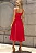 VESTIDO MIDI AMANDA DETALHE VAZADO COM BOLSOS - VERMELHO - Imagem 2