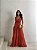 VESTIDO VAL LONGO COM DETALHE GUIPIR - VERMELHO - Imagem 1