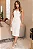 VESTIDO JULIANA TUBINHO COM PREGAS FRENTE - OFF WHITE - Imagem 1