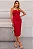 VESTIDO JULIANA TUBINHO COM PREGAS FRENTE - VERMELHO - Imagem 1