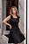 VESTIDO FERNANDA COM PREGAS E LAÇO OMBRO - PRETO - Imagem 2