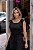 VESTIDO FERNANDA COM PREGAS E LAÇO OMBRO - PRETO - Imagem 3