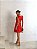 VESTIDO FERNANDA COM PREGAS E LAÇO OMBRO - VERMELHO - Imagem 2