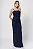 VESTIDO BÁRBARA LONGO LAÇO - AZUL MARINHO - Imagem 1