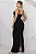 VESTIDO BÁRBARA LONGO LAÇO - PRETO - Imagem 3
