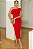 VESTIDO MONICA MIDI COM BABADOS E ALÇA FINA - VERMELHO - Imagem 4