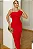 VESTIDO MONICA MIDI COM BABADOS E ALÇA FINA - VERMELHO - Imagem 3
