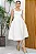 VESTIDO MIDI MICHELE COM ALÇAS LAÇO - OFF WHITE - Imagem 1