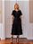 VESTIDO SILVIA COM GUIPIR E COM FAIXA - PRETO - Imagem 1