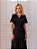VESTIDO SILVIA COM GUIPIR E COM FAIXA - PRETO - Imagem 5