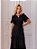 VESTIDO SILVIA COM GUIPIR E COM FAIXA - PRETO - Imagem 3