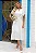 VESTIDO SILVIA COM GUIPIR E COM FAIXA - OFF WHITE - Imagem 1