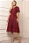 VESTIDO SILVIA COM GUIPIR E COM FAIXA - VINHO - Imagem 2