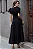 VESTIDO MIDI BRUNA MANGA BUFANTE C/ BARBATANA - PRETO - Imagem 2