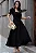 VESTIDO MIDI BRUNA MANGA BUFANTE C/ BARBATANA - PRETO - Imagem 3